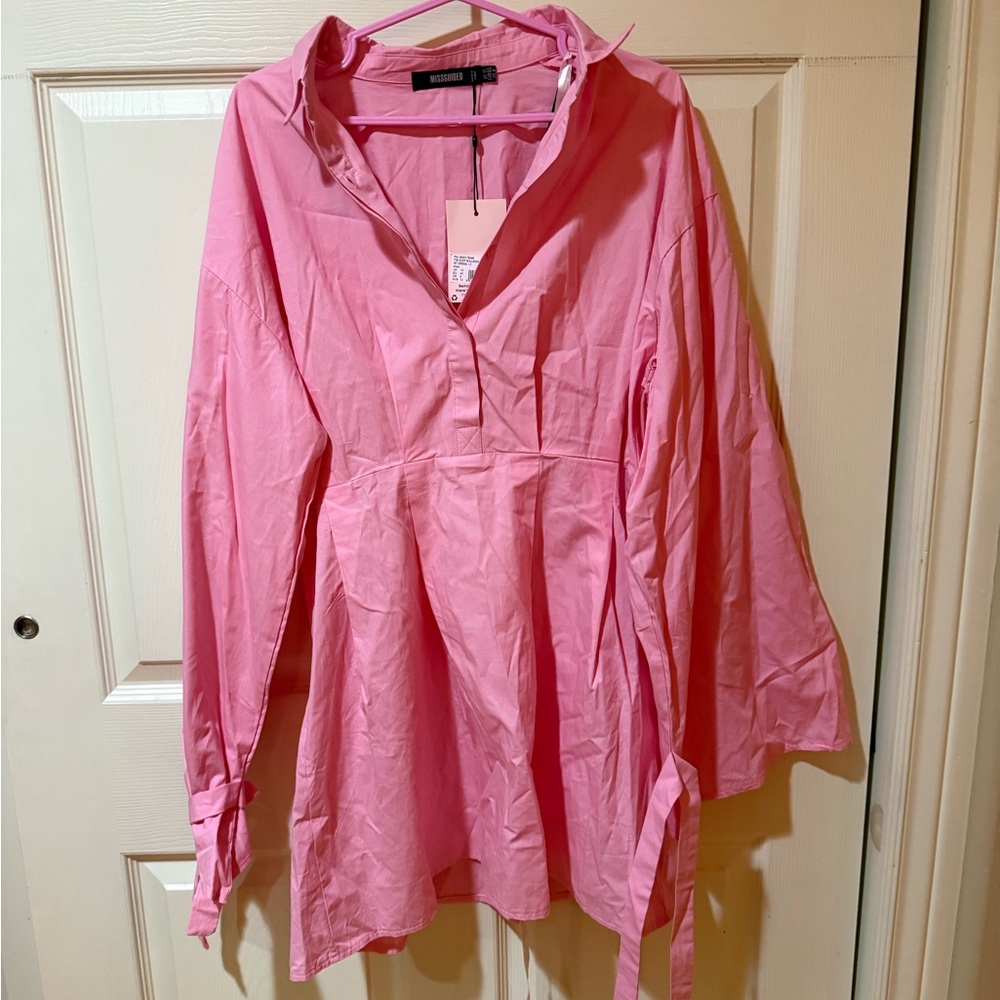 Missguided Pink Women's Shirt Dress